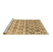 Sideview of Machine Washable CON3062X Brown CON3062X Rug, wshcon3062brn