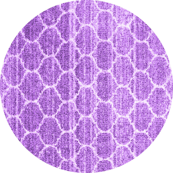 Round Machine Washable CON3062X Purple CON3062X Area Rugs, wshcon3062pur