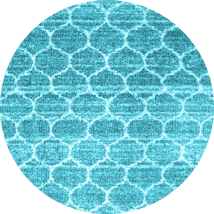 Round Machine Washable CON3062X Light Blue CON3062X Rug, wshcon3062lblu