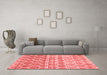 CON3062X Red Washable Rugs
