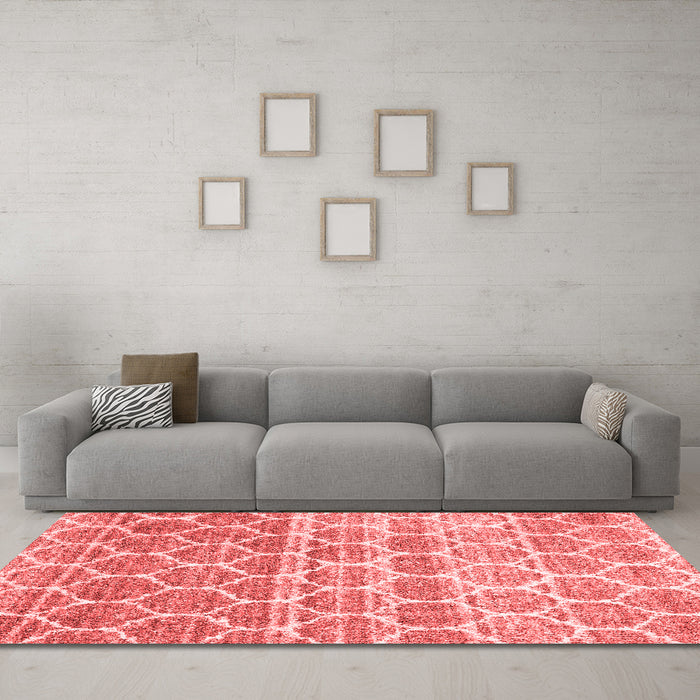CON3062X Red Washable Rugs