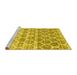 Sideview of Machine Washable CON3062X Yellow CON3062X Rug, wshcon3062yw