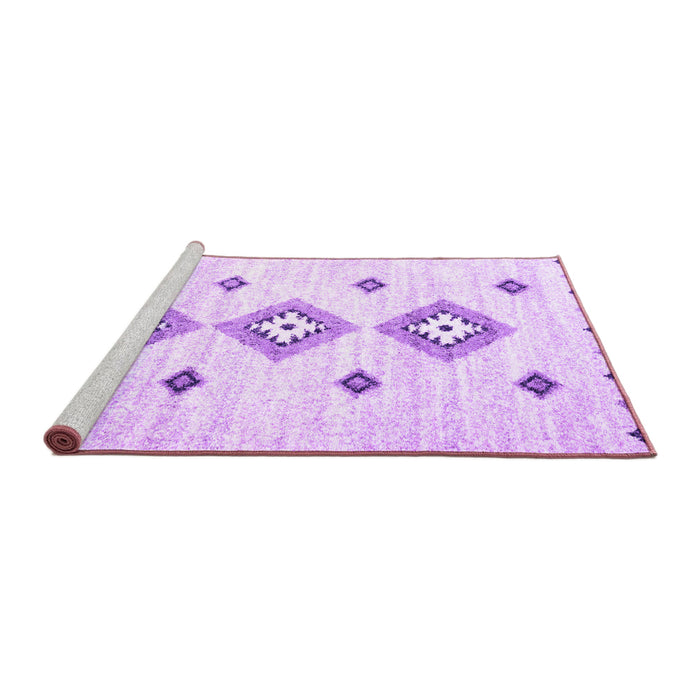 Sideview of Machine Washable CON3063X Purple CON3063X Area Rugs, wshcon3063pur