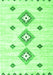 Serging Thickness of Machine Washable CON3063X Green CON3063X Area Rugs, wshcon3063grn