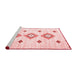 CON3063X Red Washable Rugs