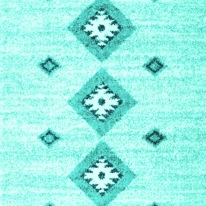 Machine Washable CON3063X Turquoise CON3063X Area Rugs, wshcon3063turq
