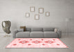 CON3063X Red Washable Rugs