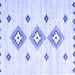 Square Machine Washable CON3063X Blue CON3063X Rug, wshcon3063blu