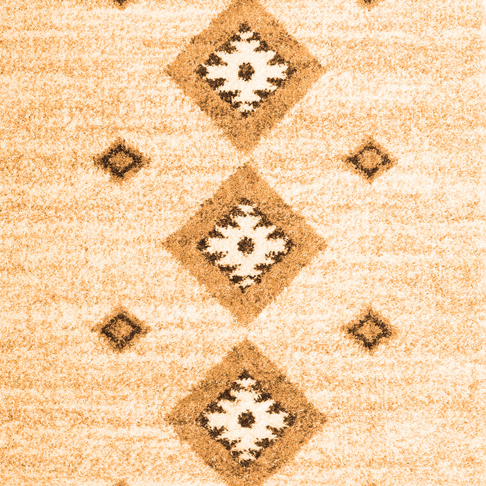 Serging Thickness of Machine Washable CON3063X Orange CON3063X Area Rugs, wshcon3063org