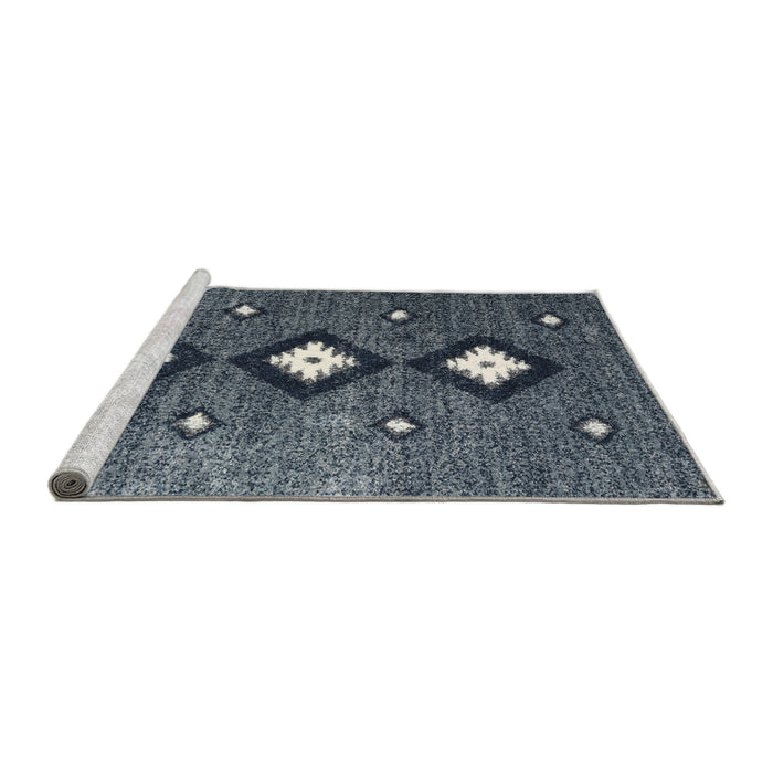 Serging Thickness of Machine Washable Contemporary Light Slate Gray Rug, wshcon3064