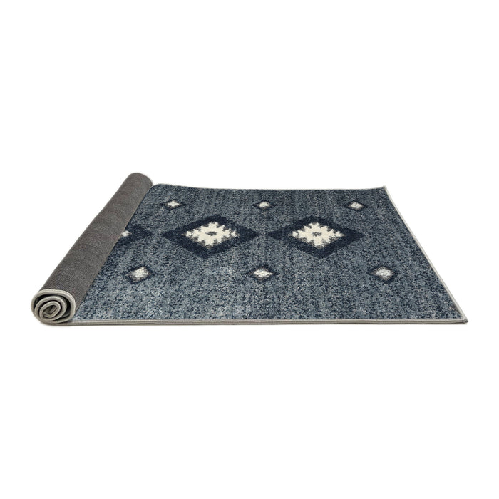 Thickness of Contemporary Light Slate Gray Modern Rug, con3064