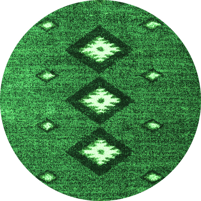 Machine Washable Abstract Green Contemporary Area Rugs, wshcon3064grn
