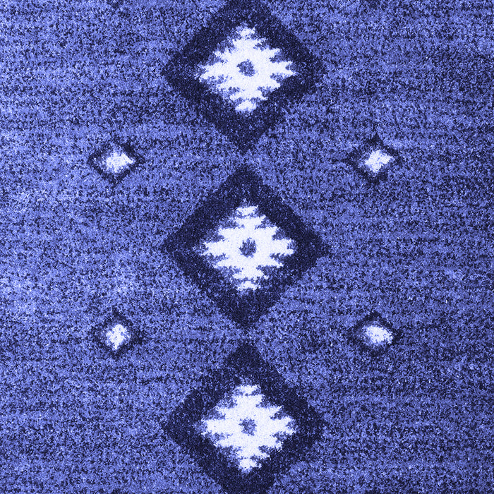 Abstract Blue Contemporary Rug, con3064blu
