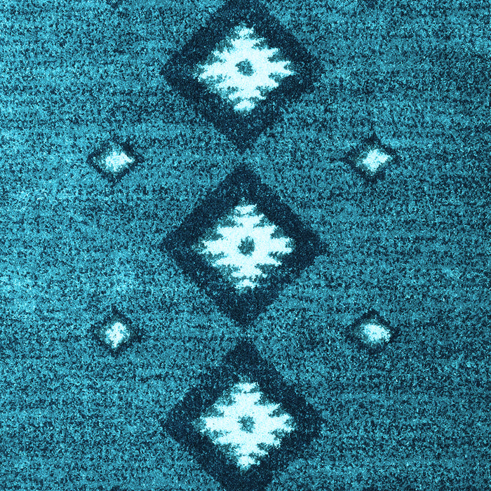 Machine Washable Abstract Light Blue Contemporary Rug, wshcon3064lblu