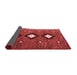 Abstract Red Contemporary Area Rugs