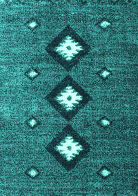 Abstract Turquoise Contemporary Rug, con3064turq