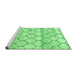 Sideview of Trellis Emerald Green Modern Area Rugs, wshcon3065emgrn