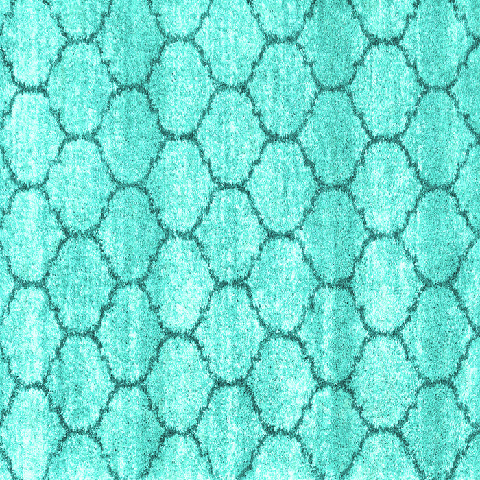 Square Trellis Turquoise Modern Area Rugs, wshcon3065turq
