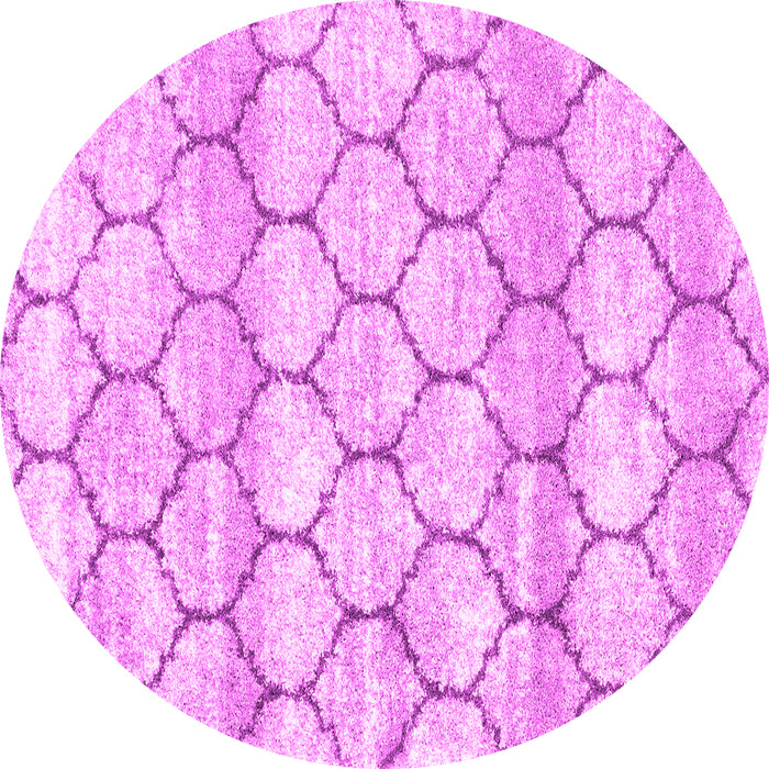 Round Trellis Pink Modern Rug, wshcon3065pnk