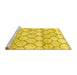 Sideview of Trellis Yellow Modern Rug, wshcon3065yw