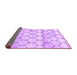 Sideview of Trellis Purple Modern Rug, con3065pur