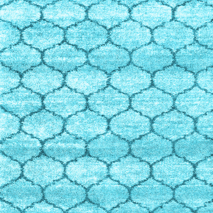Square Trellis Light Blue Modern Rug, con3065lblu