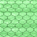 Square Trellis Emerald Green Modern Rug, con3065emgrn