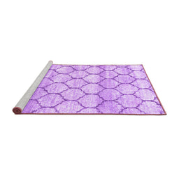 Sideview of Trellis Purple Modern Area Rugs, wshcon3065pur