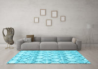 Trellis Light Blue Modern Rug, wshcon3065lblu