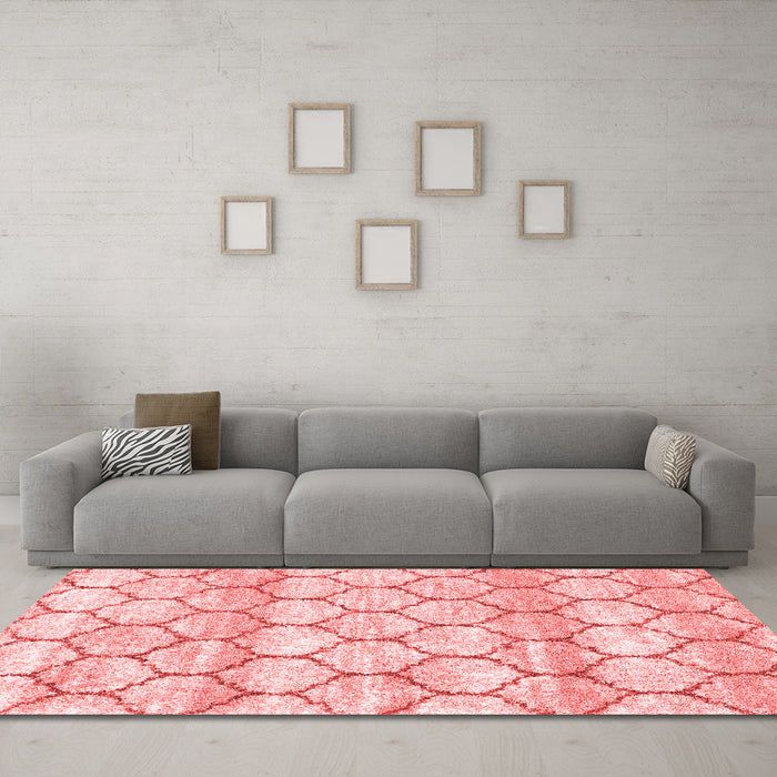 Modern Red Washable Rugs
