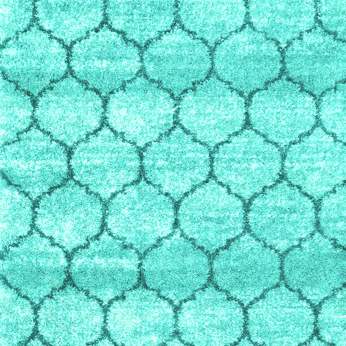 Trellis Turquoise Modern Area Rugs, wshcon3065turq