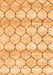 Trellis Orange Modern Rug, con3065org