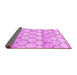 Sideview of Trellis Pink Modern Rug, con3065pnk