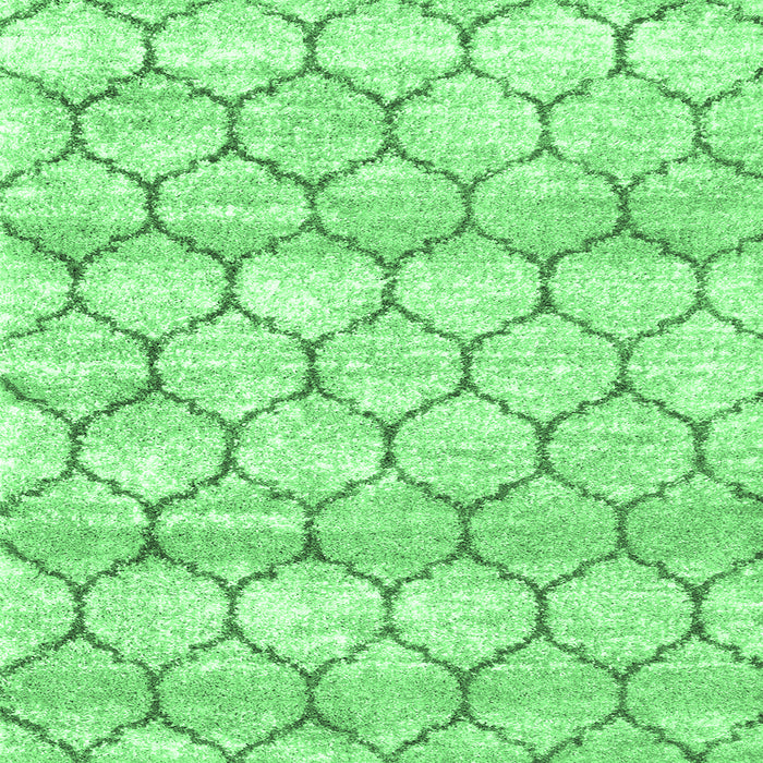 Square Trellis Emerald Green Modern Area Rugs, wshcon3065emgrn