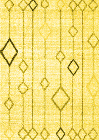 Solid Yellow Modern Rug, con3066yw