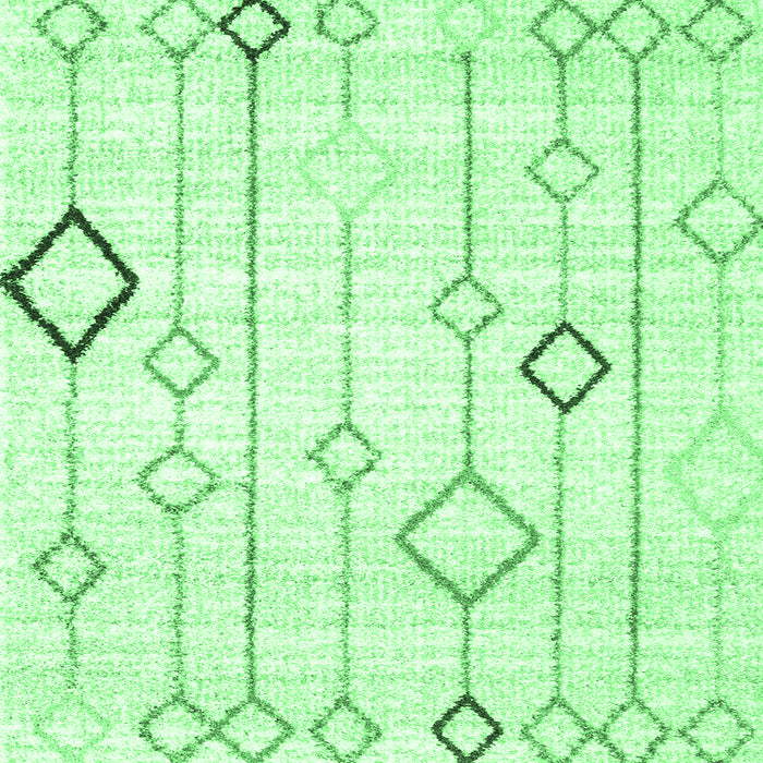 Square Machine Washable Solid Emerald Green Modern Area Rugs, wshcon3066emgrn