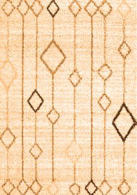 Solid Orange Modern Rug, con3066org