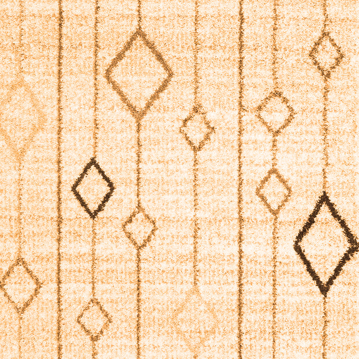 Solid Orange Modern Rug, con3066org