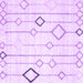 Square Machine Washable Solid Purple Modern Area Rugs, wshcon3066pur