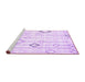 Sideview of Machine Washable Solid Purple Modern Area Rugs, wshcon3066pur