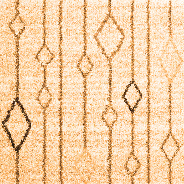 Serging Thickness of Machine Washable Solid Orange Modern Area Rugs, wshcon3067org