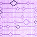 Square Machine Washable Solid Purple Modern Area Rugs, wshcon3067pur
