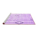 Sideview of Machine Washable Solid Purple Modern Area Rugs, wshcon3067pur