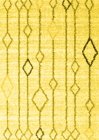 Solid Yellow Modern Rug, con3067yw