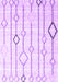Machine Washable Solid Purple Modern Area Rugs, wshcon3067pur