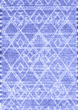 Abstract Blue Contemporary Rug, con3068blu