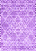 Machine Washable Abstract Purple Contemporary Area Rugs, wshcon3068pur