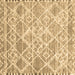 Square Abstract Brown Contemporary Rug, con3068brn