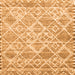 Serging Thickness of Abstract Orange Contemporary Rug, con3068org