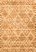 Serging Thickness of Machine Washable Abstract Orange Contemporary Area Rugs, wshcon3068org